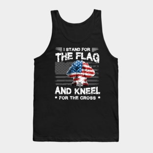 Poodles Dog Stand For The Flag Kneel For Fallen Tank Top